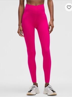 NEW lululemon Glow Up™ Super-High-Rise Leggings 28" Pink Size 0, NWT